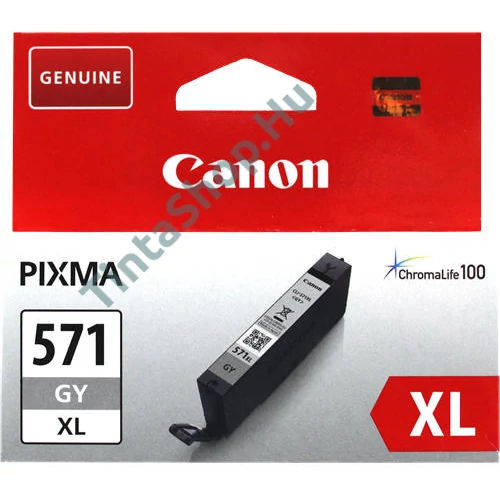 Canon CLI-571 GY XL szürke (GY-Gray) nagy kapacitású eredeti (gyári, új) tintapatron