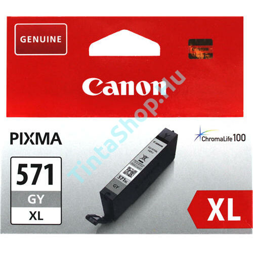 Canon CLI-571 GY XL szürke (GY-Gray) nagy kapacitású eredeti (gyári, új) tintapatron