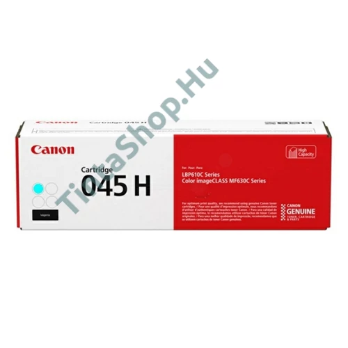 Canon CRG-045H CY cián (kék) (CY-Cyan) nagy kapacitású eredeti (gyári, új) toner