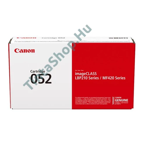 Canon CRG-052 BK fekete (BK-Black) eredeti (gyári, új) toner