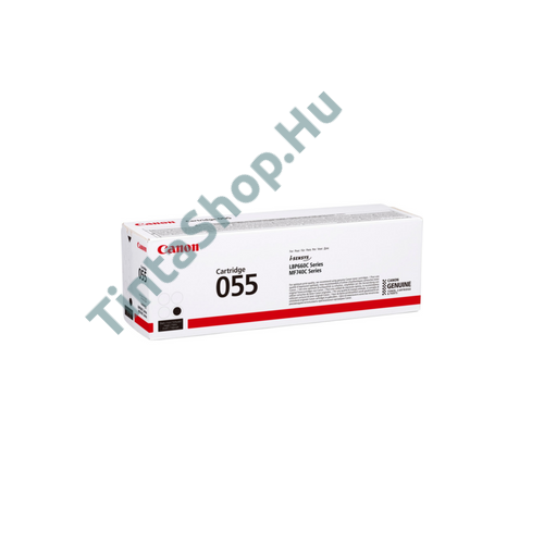 Canon CRG-055 BK fekete (BK-Black) eredeti (gyári, új) toner