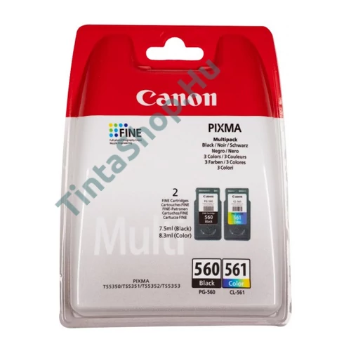 Canon PG-560 + CL-561 Multipack (BK-Color) eredeti (gyári, új) multipack