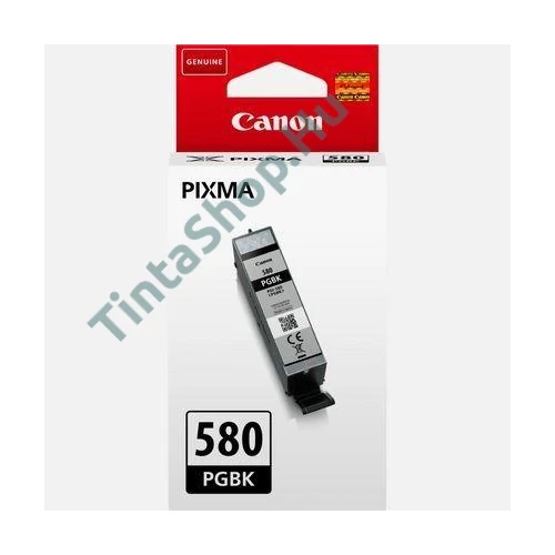 Canon PGI-580 BK fekete (BK-Black) eredeti (gyári, új) tintapatron