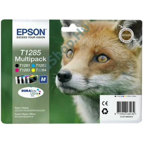 Epson T1285 BCMY Multipack eredeti (gyári, új) tintapatron