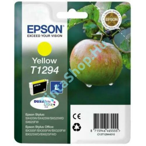 Epson T1294 YL sárga (YL-Yellow) eredeti (gyári, új) tintapatron