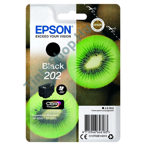 Epson T02E1 BK fekete (BK-Black) eredeti (gyári, új) tintapatron