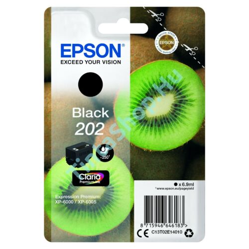 Epson T02E1 BK fekete (BK-Black) eredeti (gyári, új) tintapatron