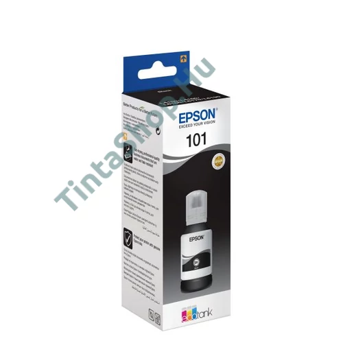 Epson T03V1 (No.101) BK fekete (BK-Black) eredeti (gyári, új) tintapalack