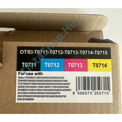 Epson T0715 BCMY Multipack kompatibilis (utángyártott) tintapatron