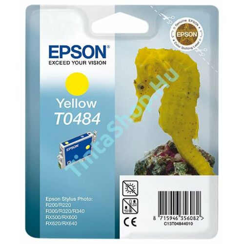 Epson T0484 YL sárga (YL-Yellow) eredeti (gyári, új) tintapatron