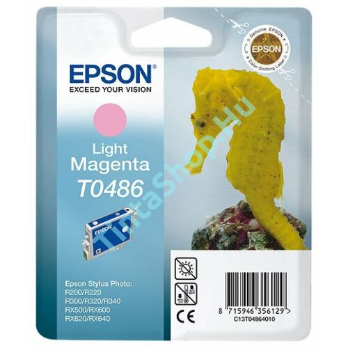 Epson T0486 LM v.magenta (v.piros) (LM-Light Magenta) eredeti (gyári, új) tintapatron