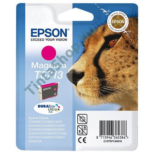 Epson T0713 MG bíbor (piros) (MG-Magenta) eredeti (gyári, új) tintapatron
