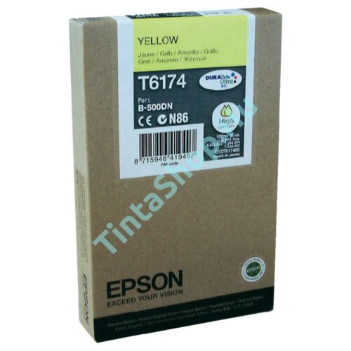Epson T617400 YL sárga (YL-Yellow) nagy kapacitású eredeti (gyári, új) tintapatron