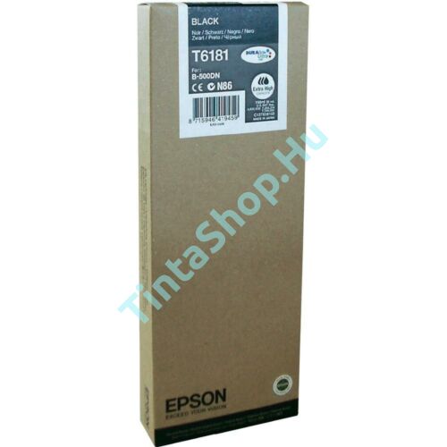 Epson T618100 BK fekete (BK-Black) nagy kapacitású eredeti (gyári, új) tintapatron