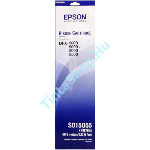 Epson DFX 5000 \ DFX 8000 \ DFX 8500 (S015055) (8766) BK fekete (BK-Black) eredeti (gyári, új) festékszalag