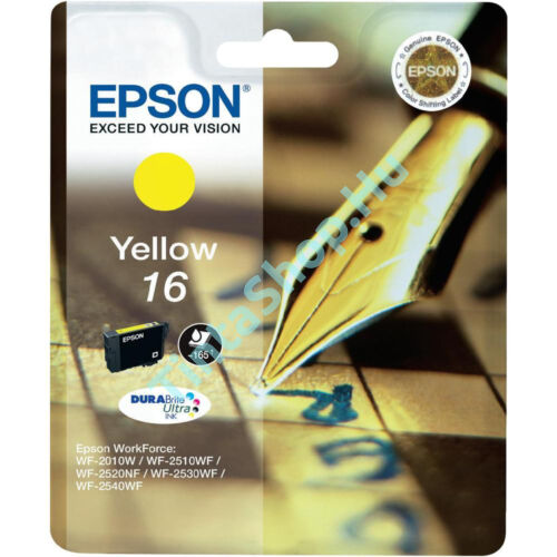 Epson T1624 (No.16) YL sárga (YL-Yellow) eredeti (gyári, új) tintapatron