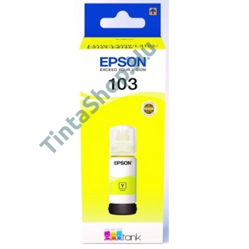 Epson T00S4 (103) YL sárga (YL-Yellow) eredeti (gyári, új) tintapalack
