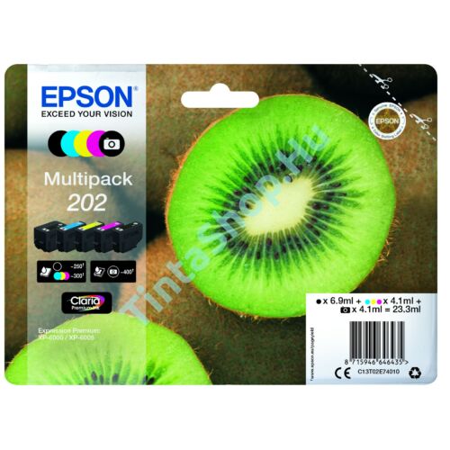 Epson T02E7 (No.202) Multipack eredeti (gyári, új) tintapatron