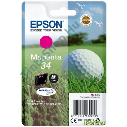 Epson T3463 MG magenta (MG-Magenta) eredeti (gyári, új) tintapatron