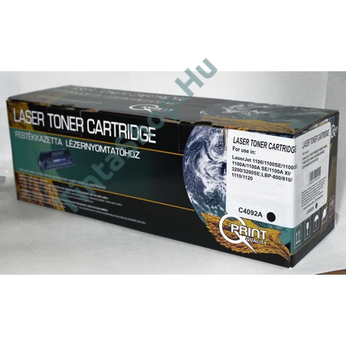 HP C4092A (No.92A) BK fekete (BK-Black) kompatibilis (utángyártott) toner