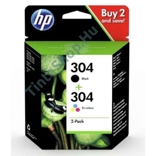 HP 3JB05AE (No.304) BK-C (Black-Color) eredeti (gyári, új) multipack