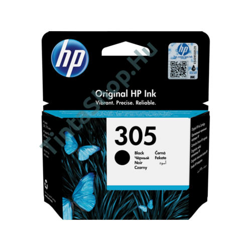HP 3YM61AE (No.305) BK-Black fekete eredeti (gyári, új) tintapatron