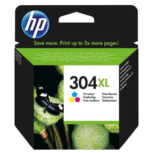 !AKCIÓS! HP N9K07AE (No.304 C XL) színes (C-Color) nagy kapacitású eredeti tintapatron (2024. 02. havi lejáratú) garancia nélkül