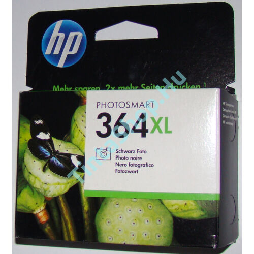 HP CB322AE (No.364) XL PB fotó fekete (PB-Photo Black) nagy kapacitású eredeti (gyári, új) tintapatron