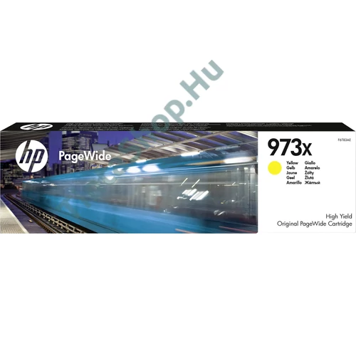 HP F6T83AE (No.973X) YL-Yellow sárga nagy kapacitású eredeti (gyári, új) tintapatron