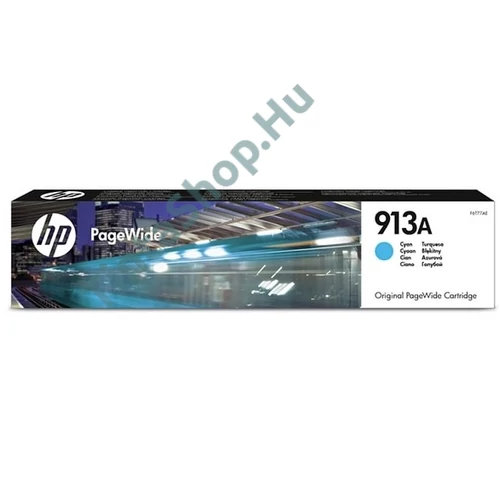 HP F6T77AE (No.913A) CY-Cyan cián-kék nagy kapacitású eredeti (gyári, új) tintapatron