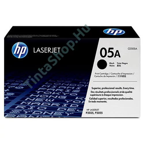 HP CE505A (No.05A) BK fekete (BK-Black) eredeti (gyári, új) toner