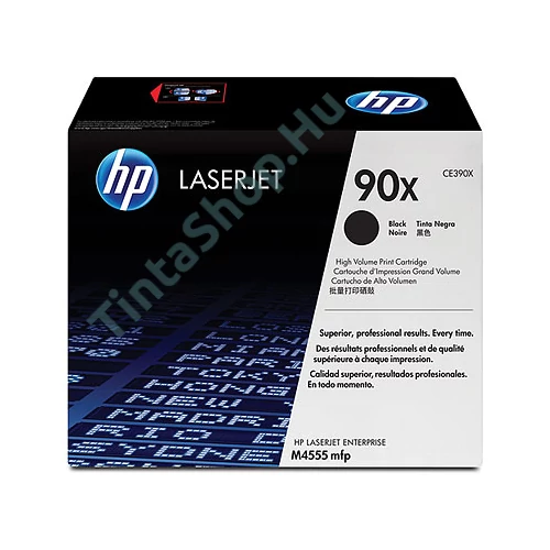 HP CE390X (No.90X) fekete (BK-Black) nagy kapacitású eredeti (gyári, új) toner