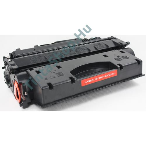 HP CE505X BK(No.05X) fekete (BK-Black) nagy kapacitású kompatibilis (utángyártott) toner