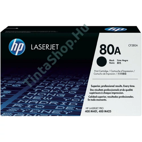 HP CF280A (No.80A) BK fekete (BK-Black) eredeti (gyári, új) toner