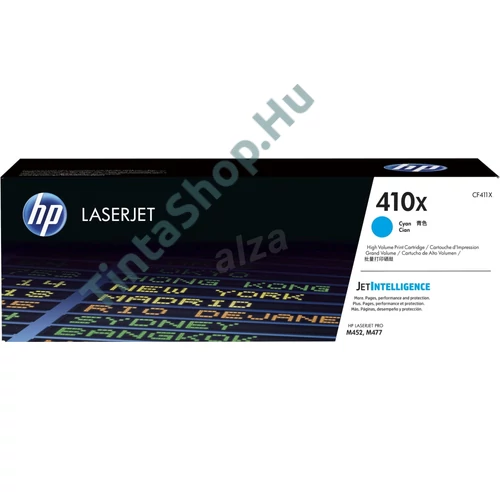 HP CF411X (No.410X) CY cián-kék (CY-Cyan) nagy kapacitású eredeti (gyári, új) toner