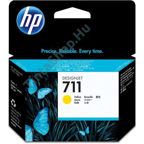HP CZ132AE (No.711) YL sárga (YL-Yellow) eredeti (gyári, új) tintapatron