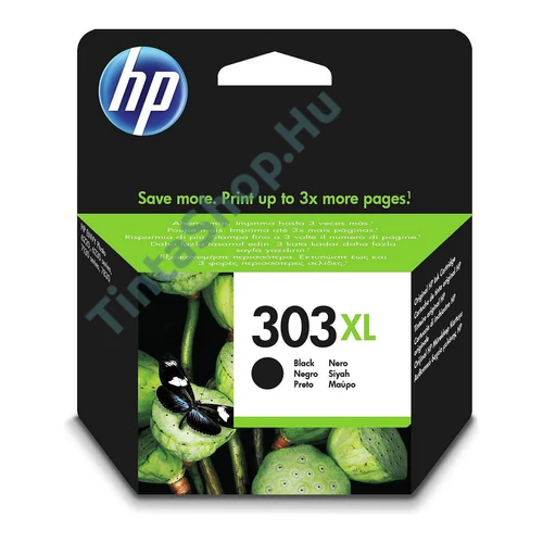 HP T6N04AE (303XL) BK fekete (BK-Black) nagy kapacitású eredeti (gyári, új) tintapatron