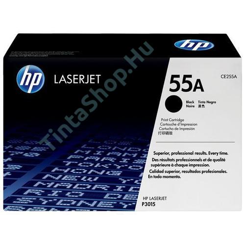 HP CE255A (No.55A) BK fekete (BK-Black) eredeti (gyári, új) toner