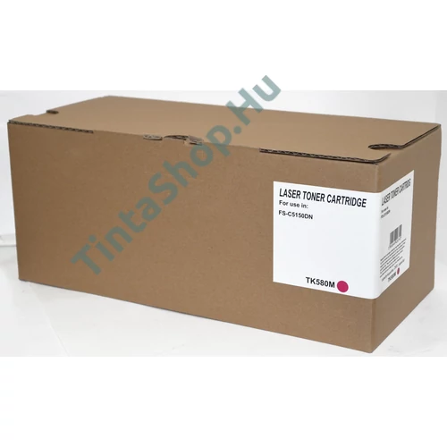 Kyocera TK-580 MG bíbor (MG-Magenta) kompatibilis (utángyártott) toner