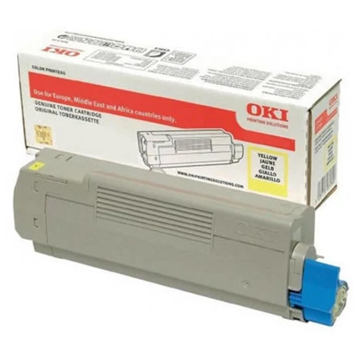 OKI C612 YL sárga (YL-Yellow) eredeti (gyári, új) toner