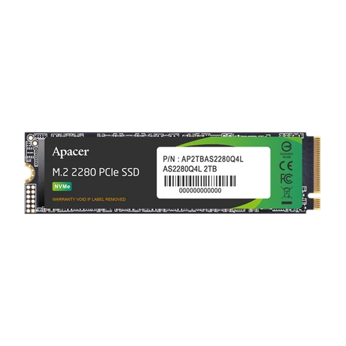 Apacer SSD AS2280Q4L Series - 512GB AP512GAS2280Q4L-1 (PCIe Gen4 x4, Olvasás: 550 MB/s, Írás: 520 MB/s)