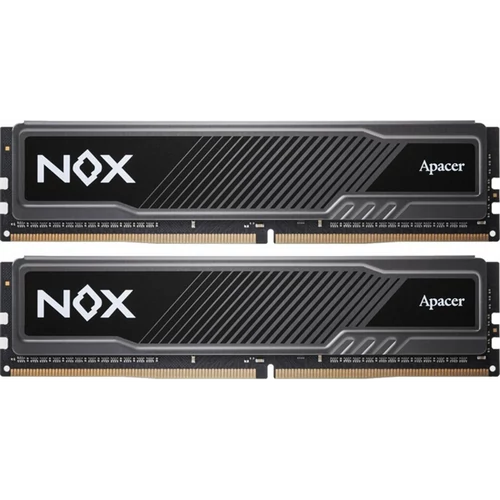 Apacer Memória Desktop - 16GB KIT DDR4 NOX (2x8GB, 3600MHz, CL18, 1.35V, hűtőbordás)