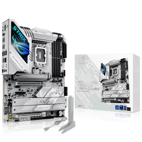 Asus Alaplap - Intel ROG STRIX Z890-A GAMING WIFI LGA1851 (Z890, ATX, 4xDDR5 9066+MHz, 4xSATA3, 7xM.2, HDMI+DP)
