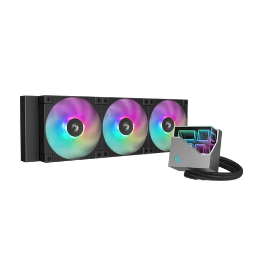 DeepCool CPU Water Cooler - LT360 ARGB (max 19dB; max. 145,86 m3/h; 3x12cm)
