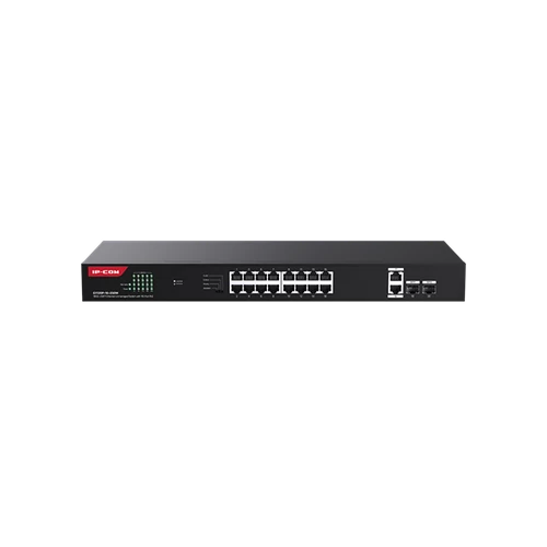 IP-COM Switch PoE - G1120P-16-250W (18x1Gbps; 2x SFP; 16 af/at PoE+ port; 230W, Rackbe szerelhető)