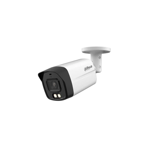 Dahua Analóg csőkamera - HAC-HFW1200TL-A (DualLight, 2MP, 2,8mm, kültéri, IR+LED40m, ICR, IP67, DWDR, mikrofon, műanyag)
