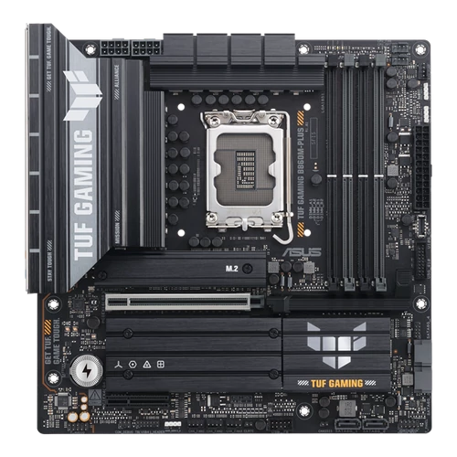 Asus Alaplap - Intel TUF GAMING B860M-PLUS s1851 (B860, 4xDDR5 8800+MHz, 4xSATA3, 3xM.2, HDMI+DP+USB-C)