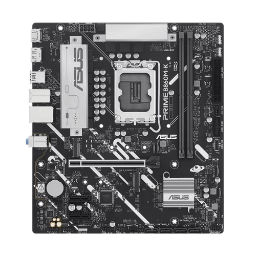 Asus Alaplap - Intel PRIME B860M-K s1851 (B860, 2xDDR5 8800+MHz, 4xSATA3, 2xM.2, HDMI+DP)