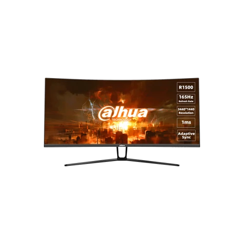 Dahua Monitor 34" Gaming - LM34-E330C (VA; 21:9; 3440x1440; 1ms; 165Hz; 350cd; HDMIx2; DPx2; Ívelt)