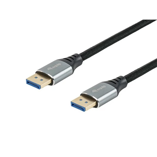 Equip Kábel - 119281 (Premium, DisplayPort2.1 kábel, 4K/240Hz, apa/apa, fekete, 1m)